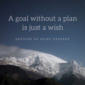 A goal without a plan is just a wish